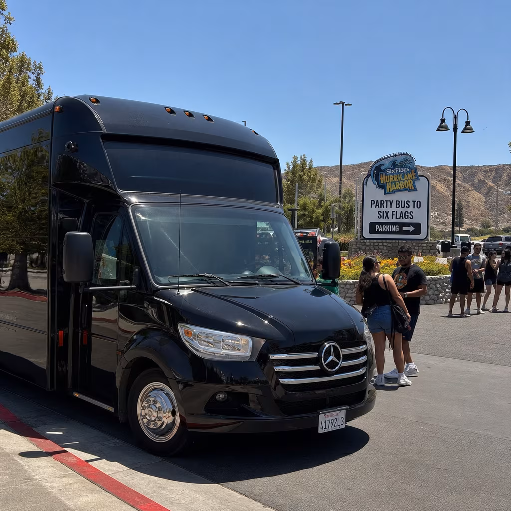 Party Bus to Six Flags Hurricane Harbor