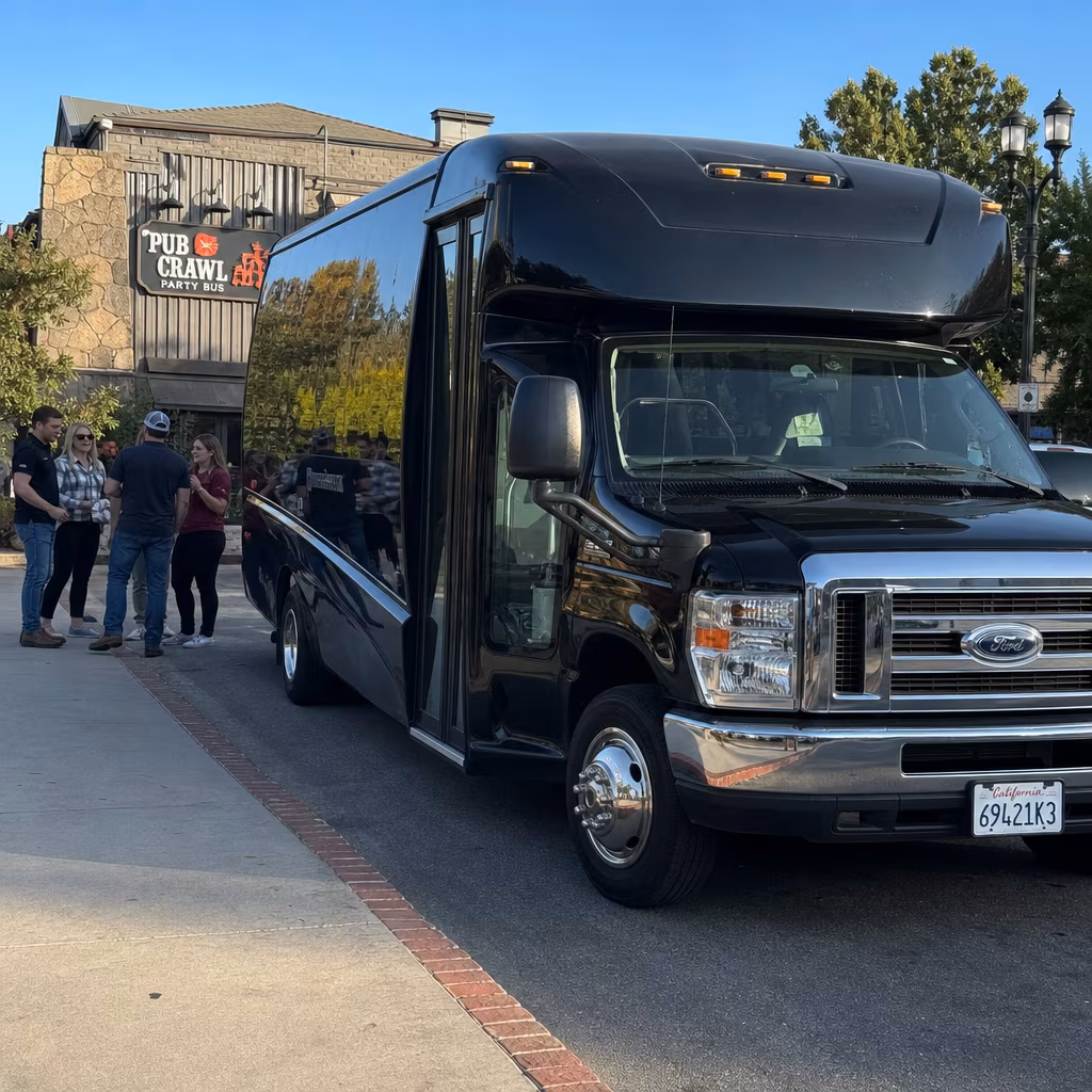 Pub Crawl Party Bus in Old Town Newhall, Santa Clarita