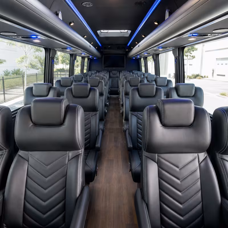 15-35 Passenger Minibus Interior