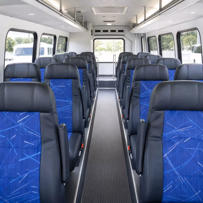 15-35 Passenger Minibus Interior