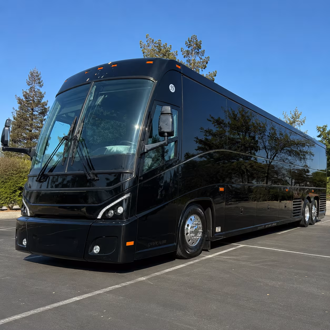 Santa Clarita Airport Shuttle & Transportation party bus exterior