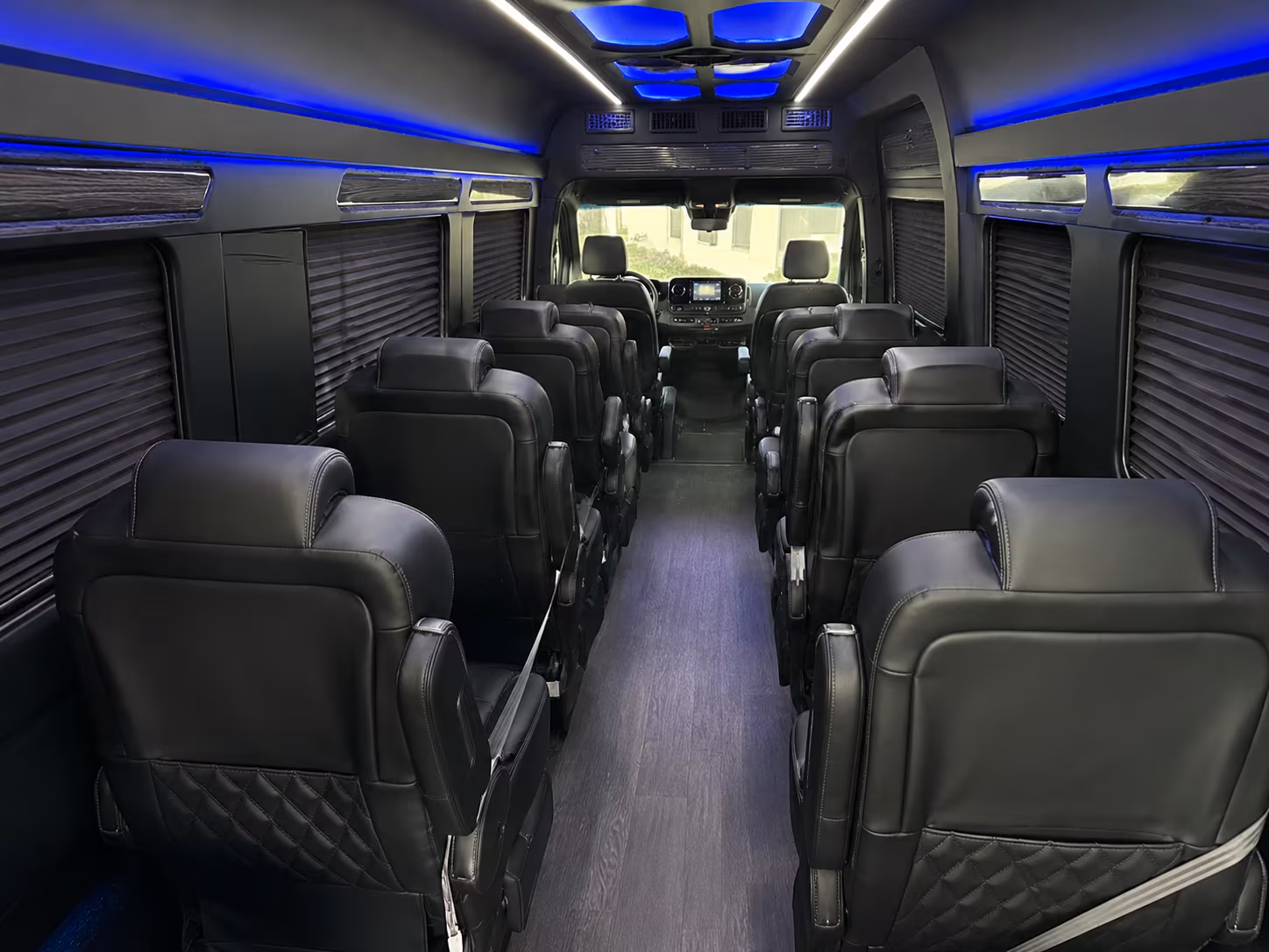 Santa Clarita Airport Shuttle & Transportation party bus interior