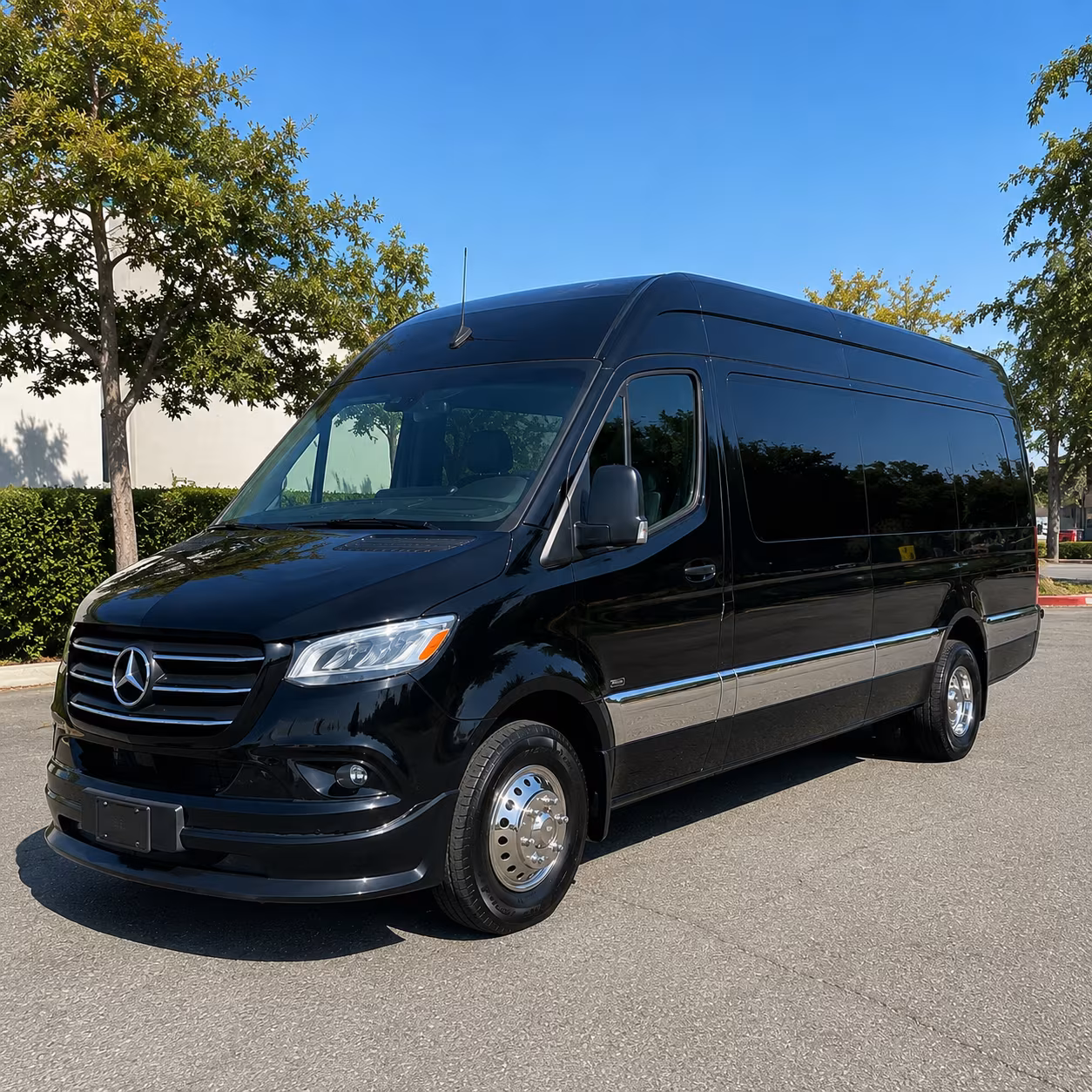 Santa Clarita Corporate Transportation party bus exterior