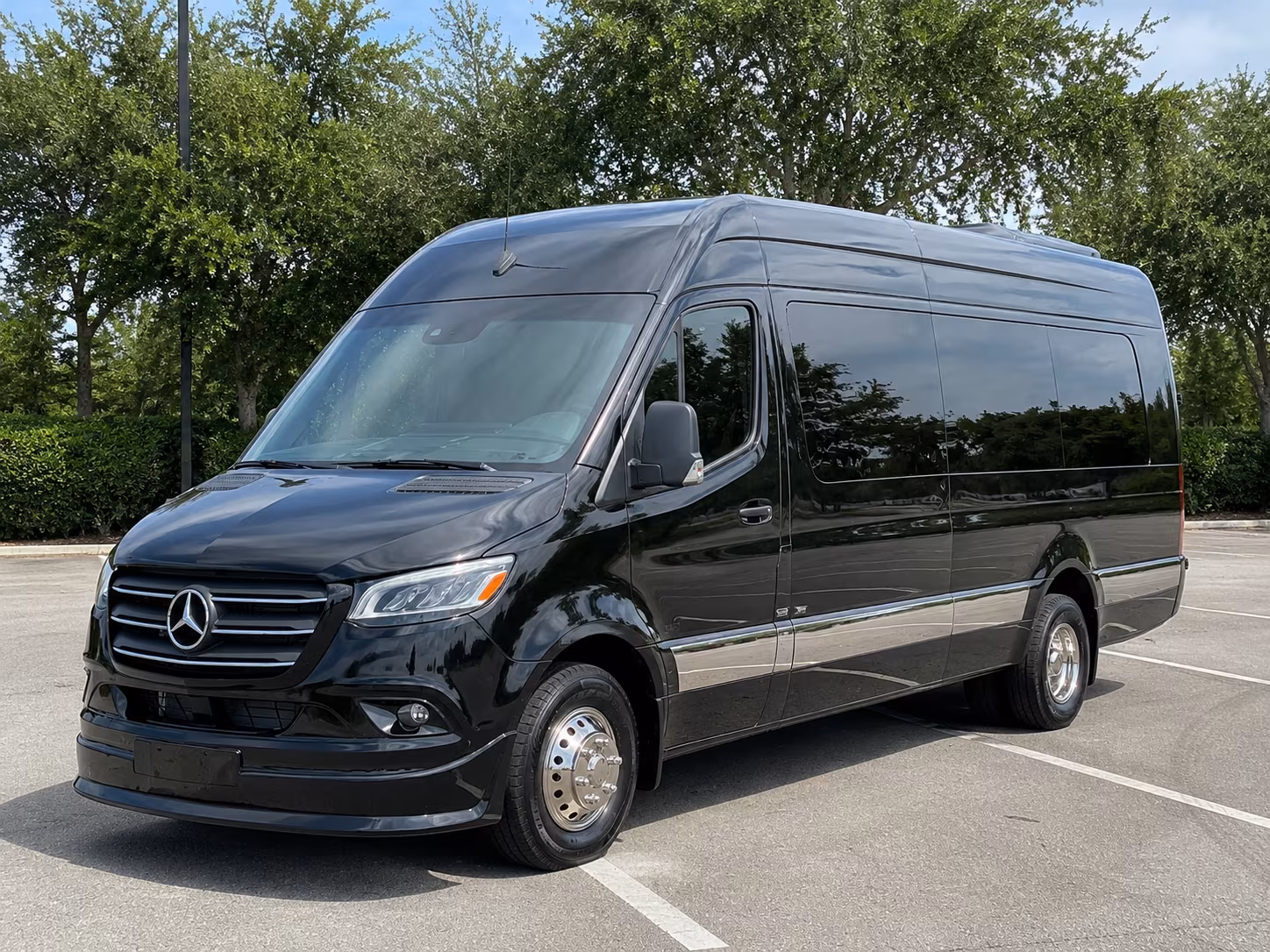 Santa Clarita Corporate Transportation party bus exterior