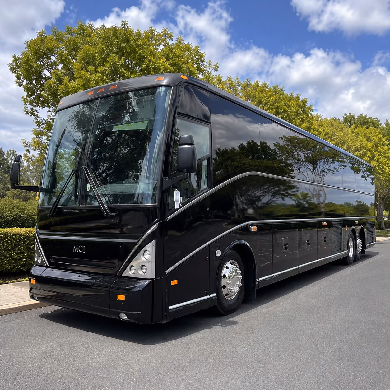 Santa Clarita Corporate Transportation party bus exterior