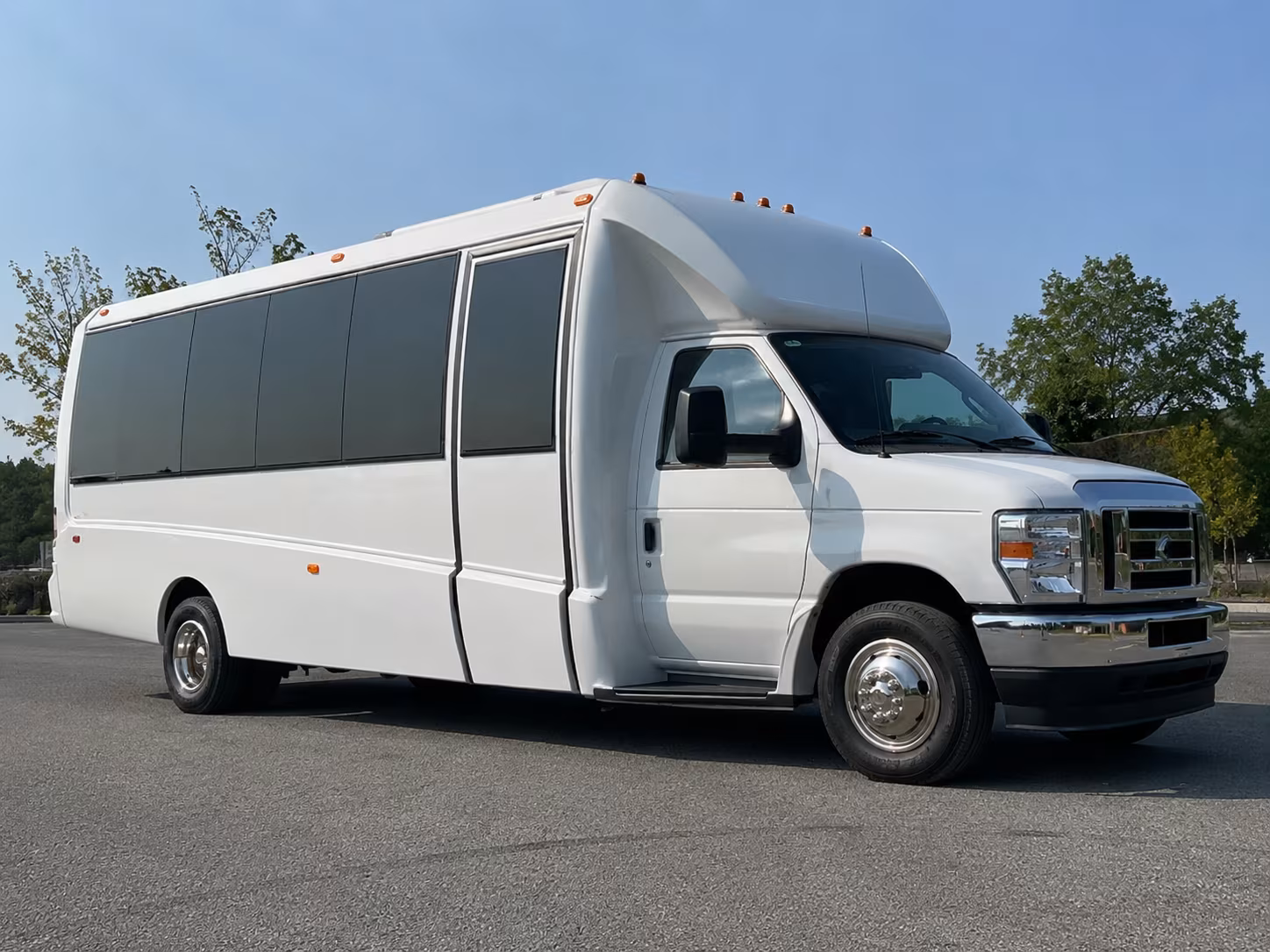 Santa Clarita Private Event Transportation party bus exterior