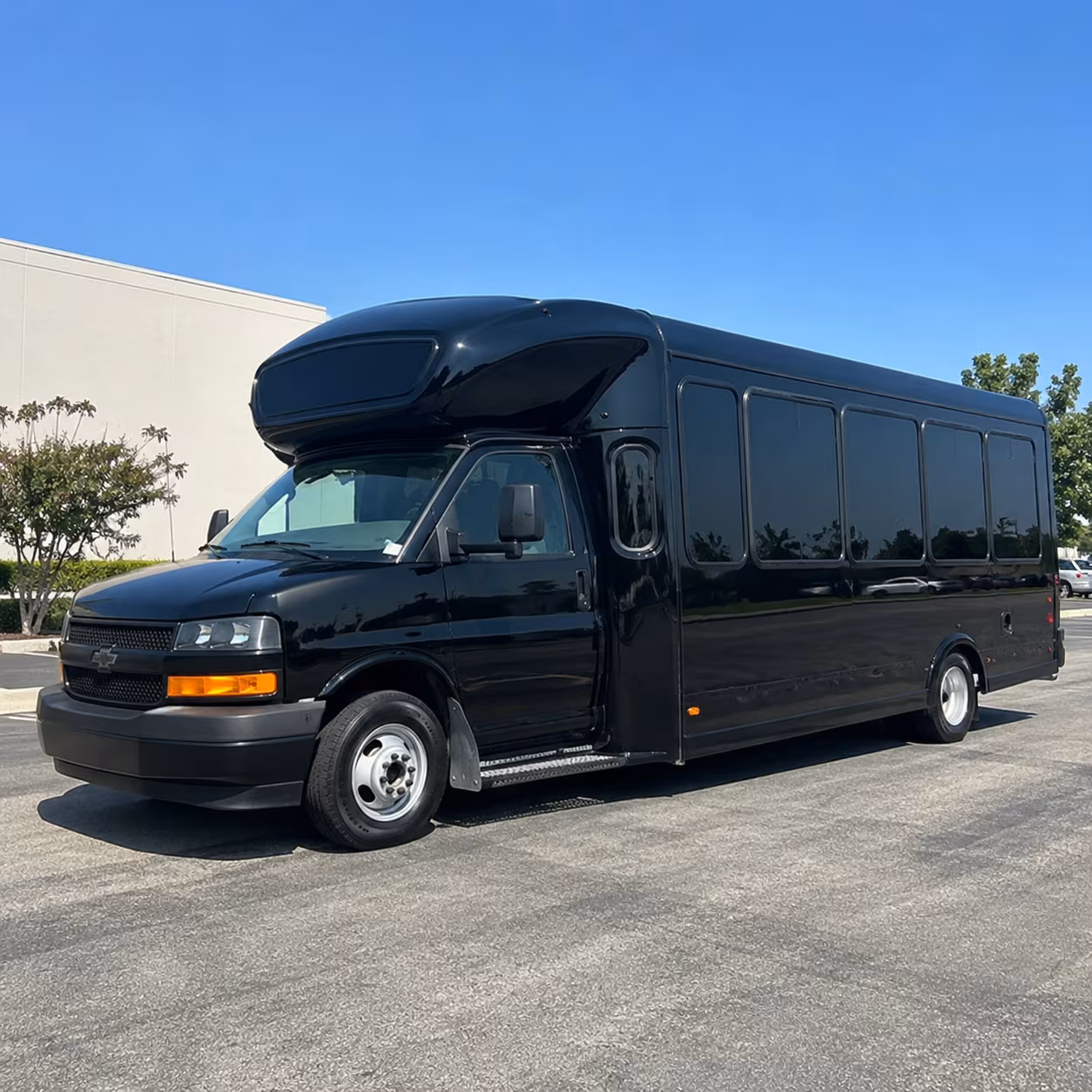 Santa Clarita Private Event Transportation party bus exterior