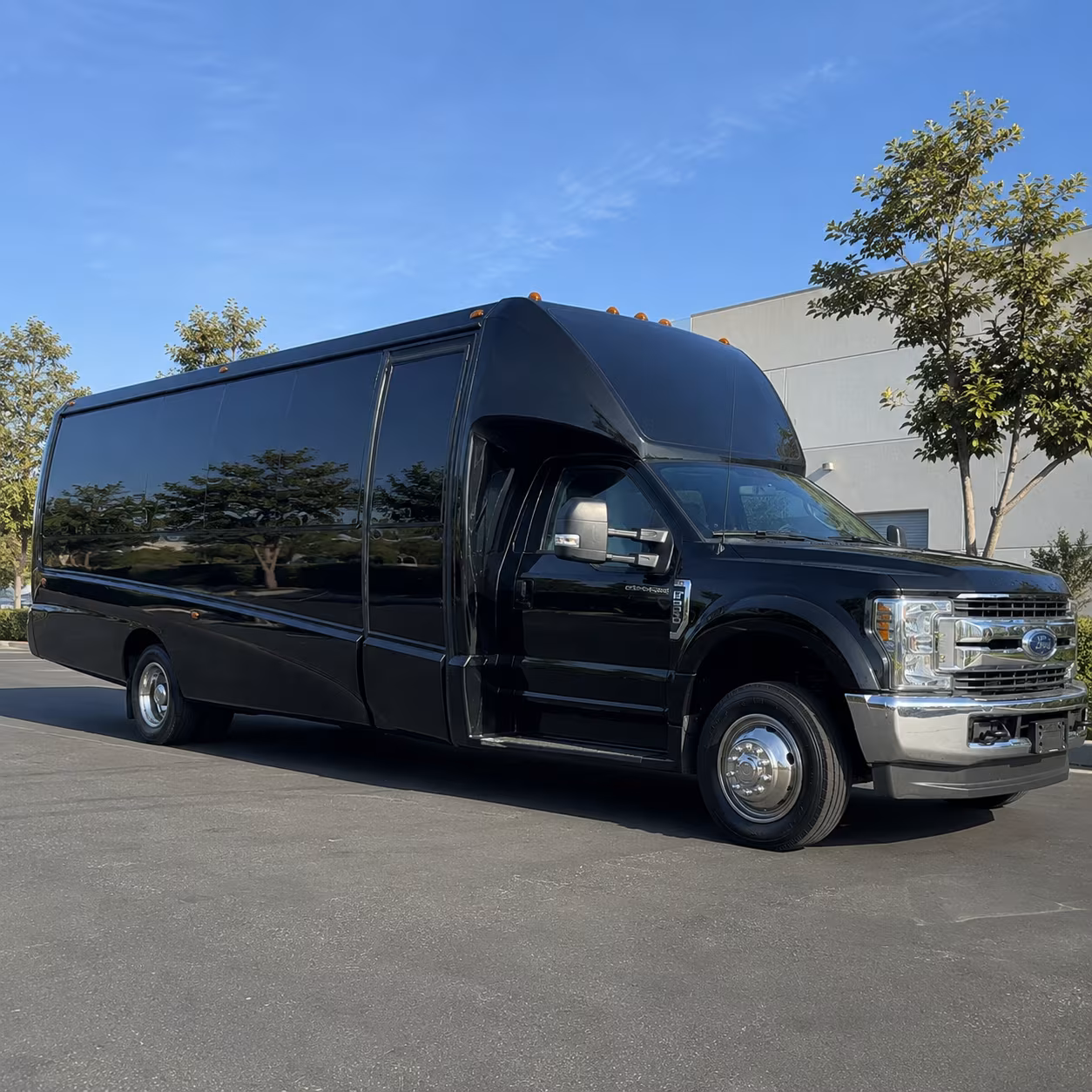 Santa Clarita Private Event Transportation party bus exterior