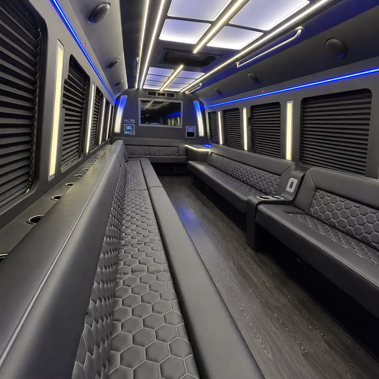 Santa Clarita Prom & Homecoming Transportation party bus exterior
