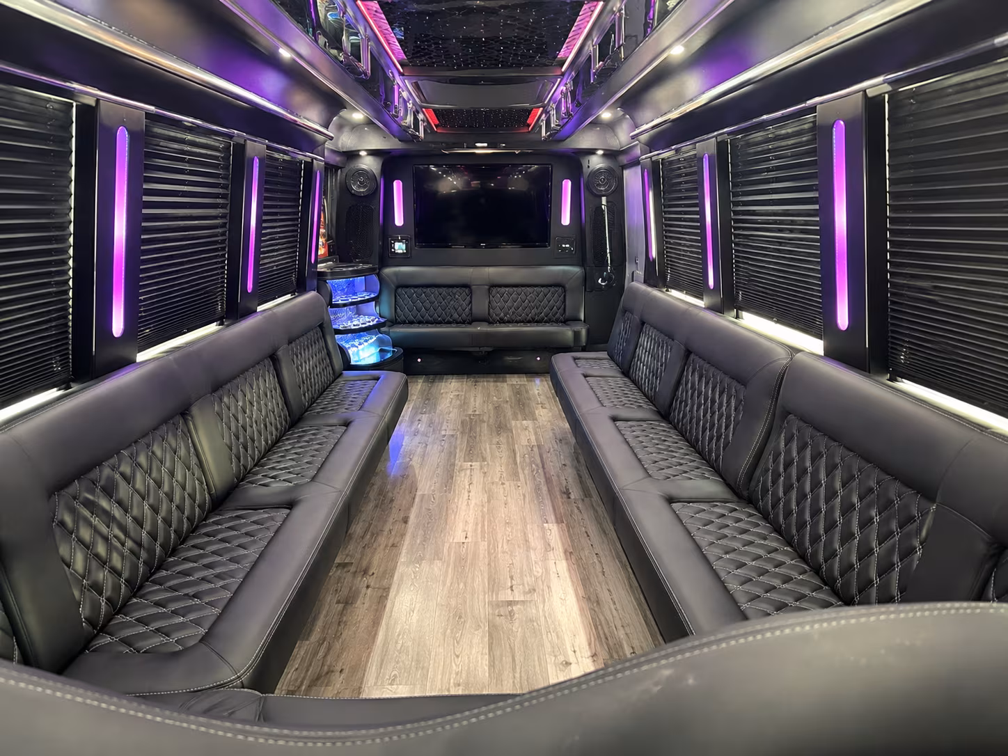 Santa Clarita Prom & Homecoming Transportation party bus exterior