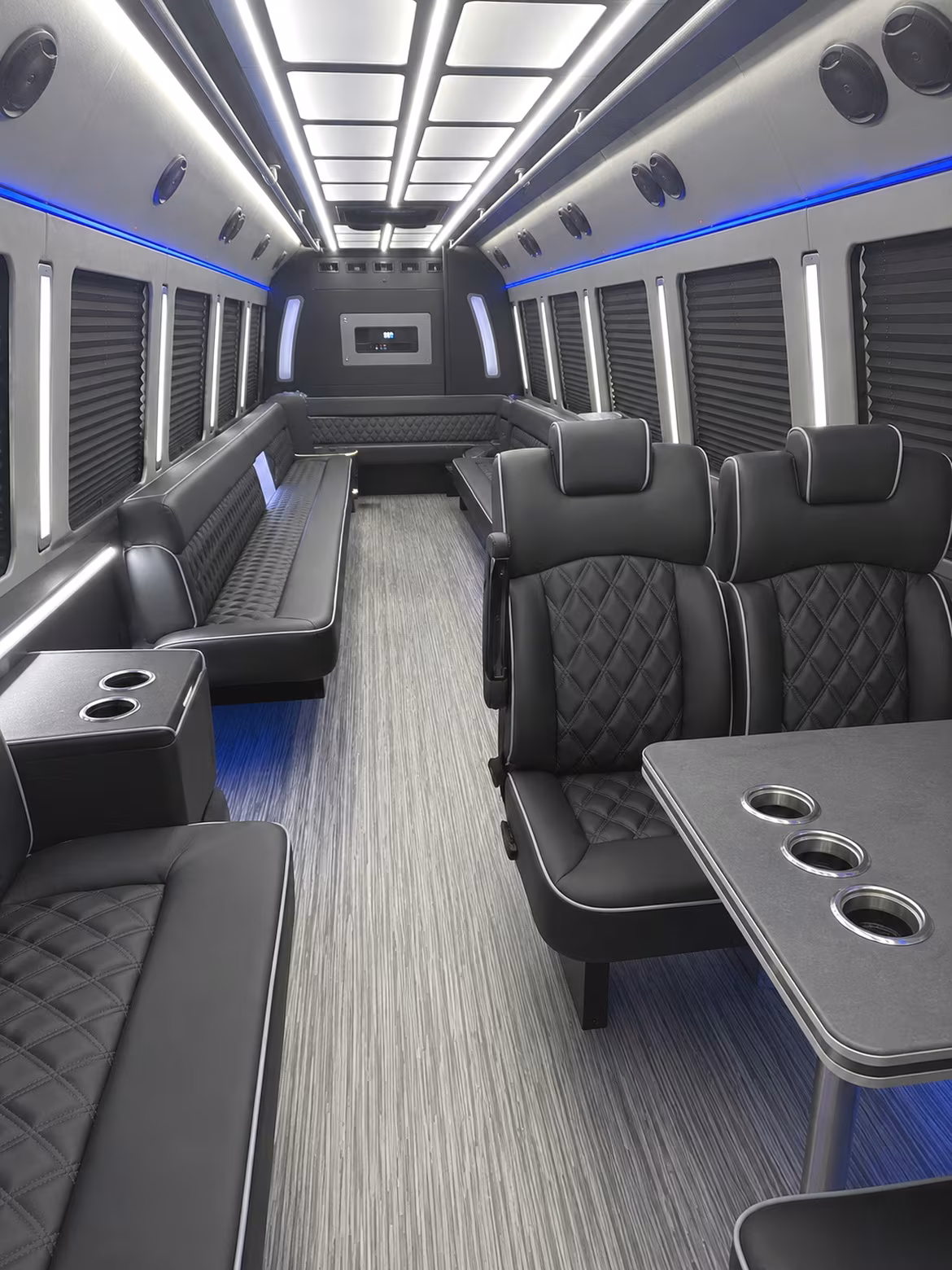 Santa Clarita Prom & Homecoming Transportation party bus interior