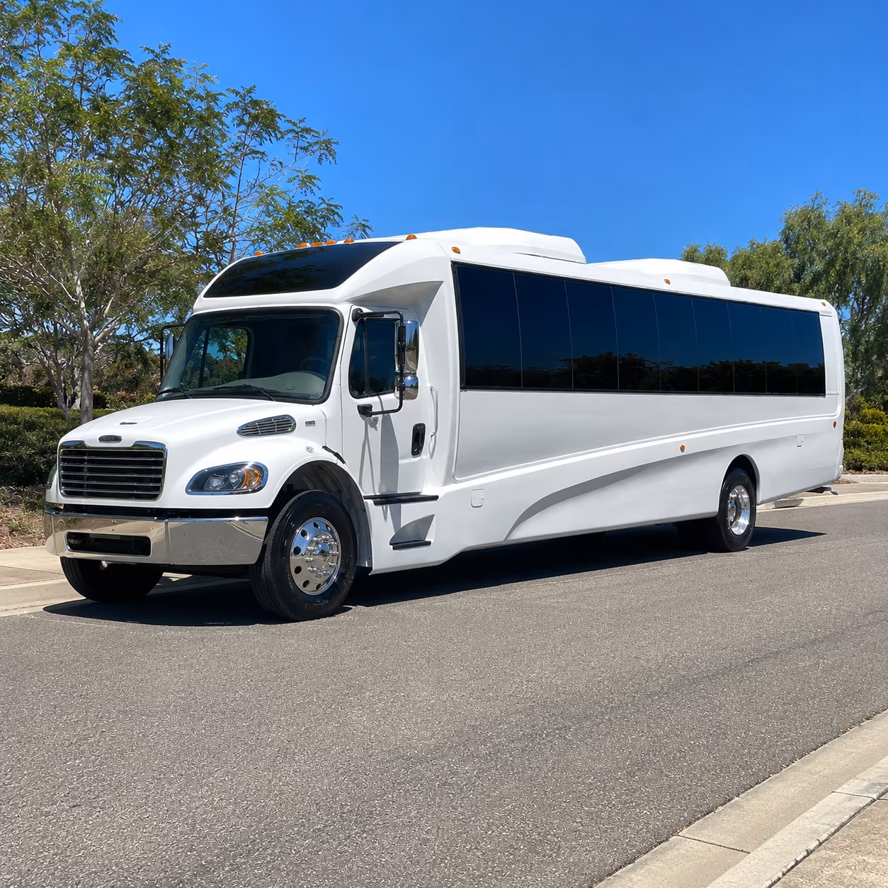 Santa Clarita School Event Transportation party bus exterior