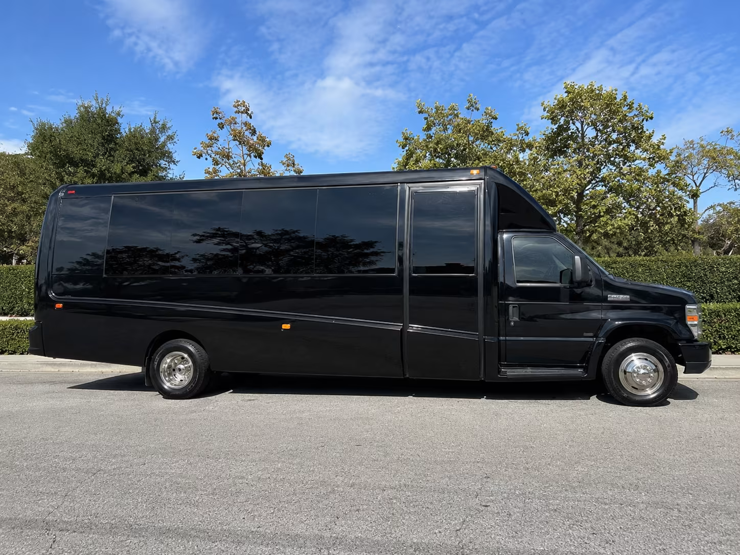 Santa Clarita School Event Transportation party bus exterior