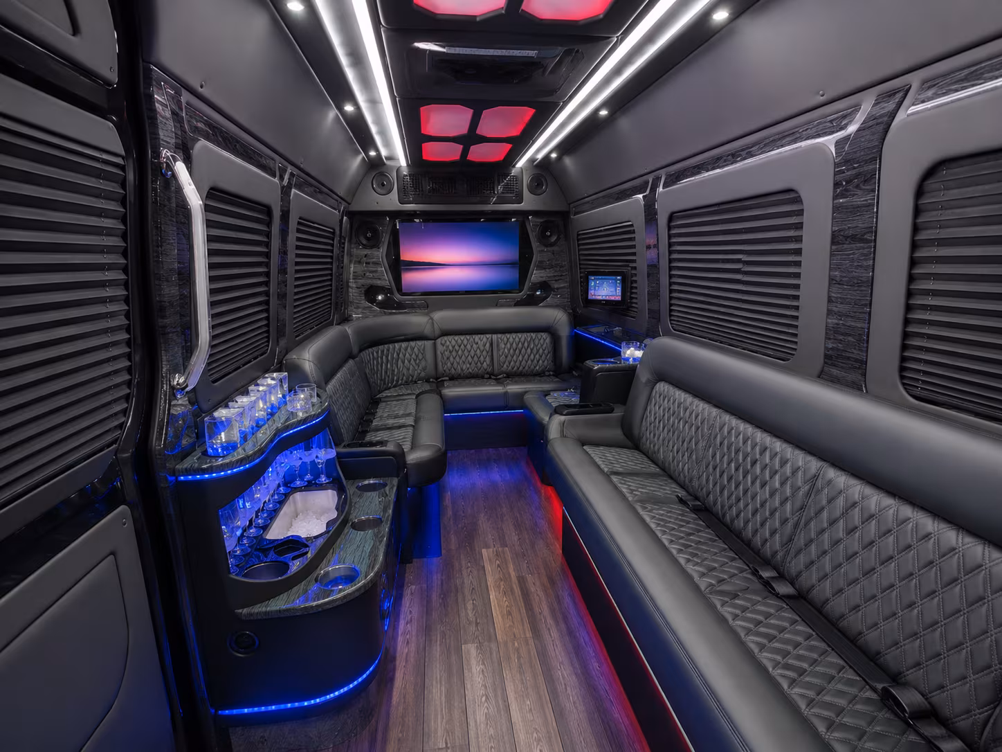 Santa Clarita School Event Transportation party bus exterior